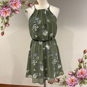 Blue Rain mini halter sleeveless dress size small